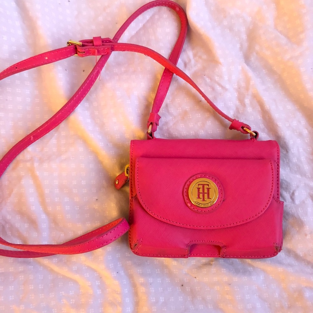 Tommy Hilfiger pink clutch bag